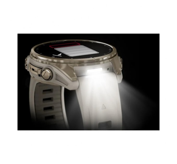 Garmin Смарт-годинник Garmin Fenix 8 43mm AMOLED Sapphire Soft Gold with Fog Gray Silicone (010-02903-18)