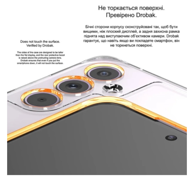 Drobak Чохол до мобільного телефона Drobak Acrylic Case with Airbag Samsung Galaxy A35 5G Camera cover (949426)