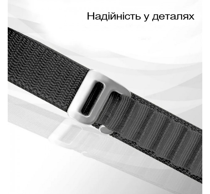 BeCover Ремінець BeCover Nylon Style для Xiaomi Mi Smart Band 7 Black (707655)