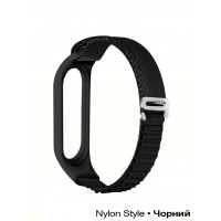 Ремінець BeCover Nylon Style для Xiaomi Mi Smart Band 7 Black (707655)