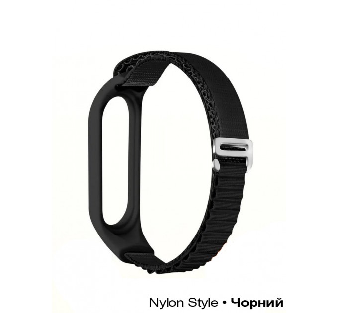 BeCover Ремінець BeCover Nylon Style для Xiaomi Mi Smart Band 7 Black (707655)