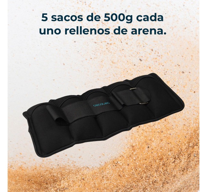 Cecotec Обтяжувачі Cecotec Drumfit AnkleBell 2500 Neo (2шт по 2,5кг) (CCTC-07208)