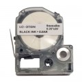 UKRMARK Стрічка для принтера етикеток UKRMARK EC3TBN-BK/CL, сумісна з LC3TBN 9мм х 8м. black on transparent (LC3TBN) (900900)