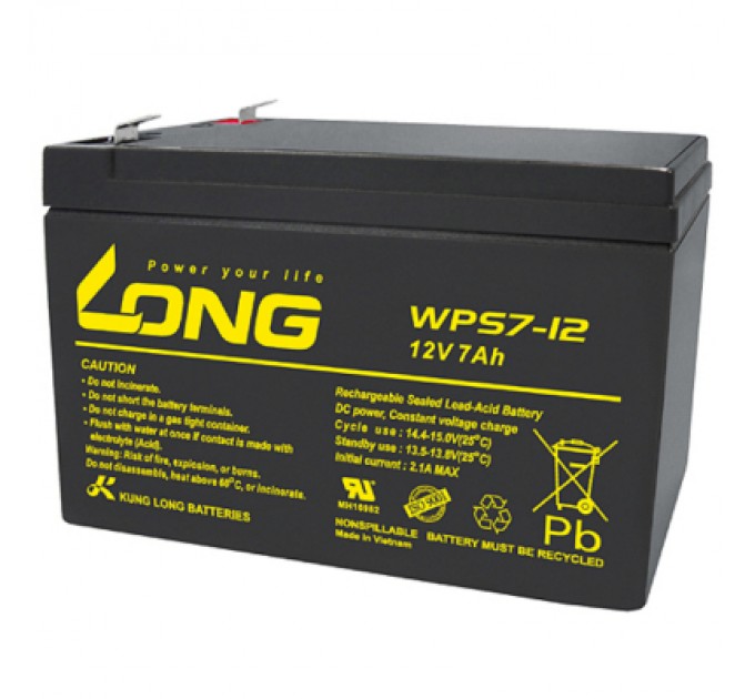 Long Батарея до ДБЖ Long 12В 7Ач (WPS7-12) (WPS7-12)