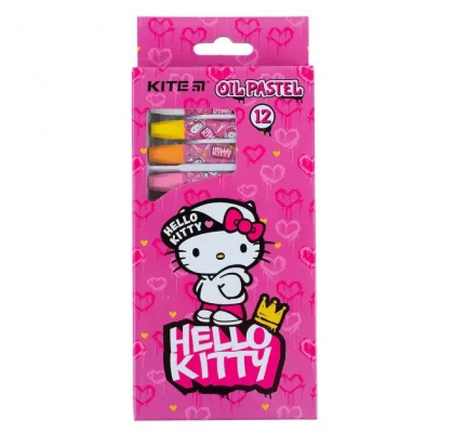 Kite Пастель Kite масляна, 12 кольорів Hello Kitty (HK24-071)