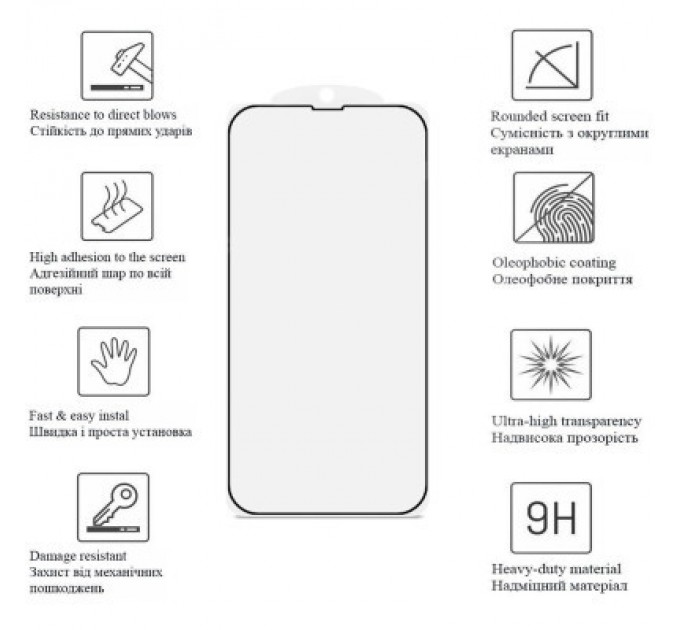 Drobak Скло захисне Drobak Matte Ceramics Apple iPhone 15 Pro Max (292923)