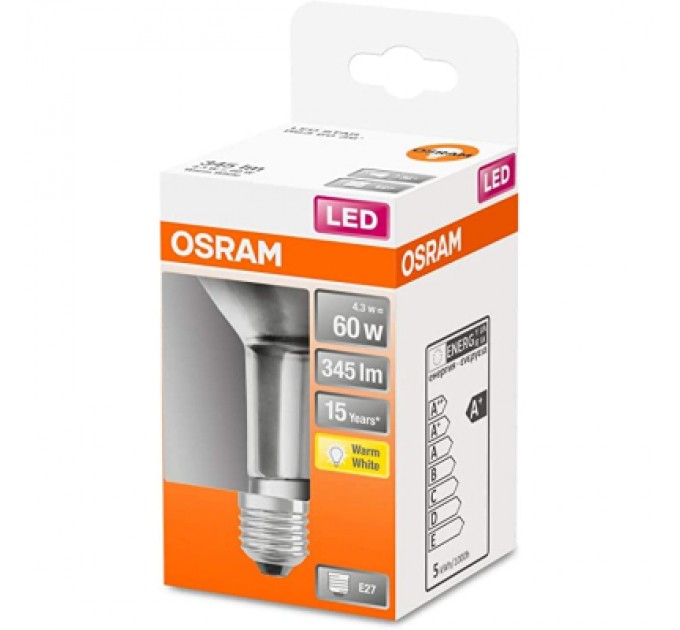 Osram Лампочка Osram LED R63 60 4,3W/827 230V GL E27 (4058075125988)
