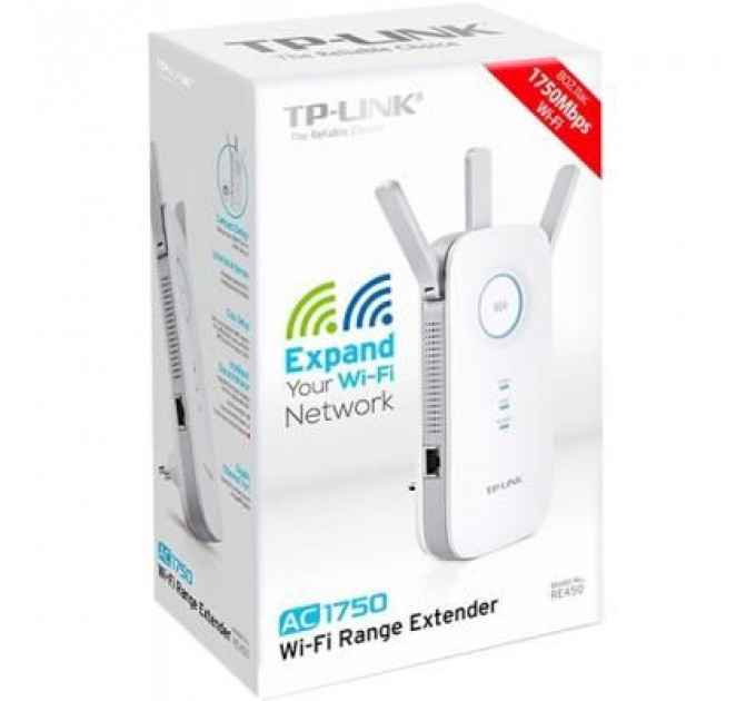 Ретранслятор TP-Link RE450 AC1750, 1хGE LAN (RE450)