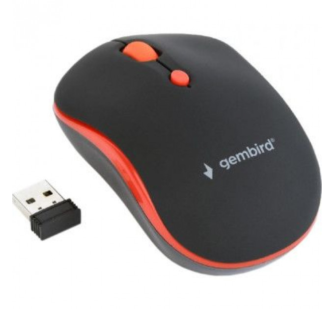 Мишка Gembird MUSW-4B-03-R Black+Red (MUSW-4B-03-R)