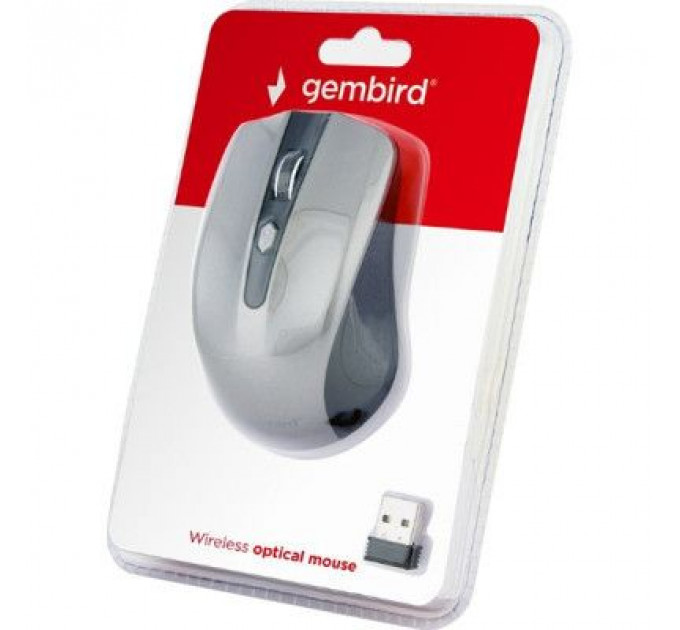 Мишка Gembird MUSW-4B-04-BG Grey+Black (MUSW-4B-04-BG)