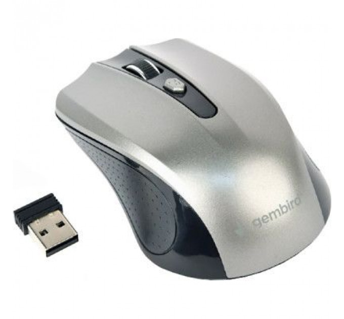 Мишка Gembird MUSW-4B-04-BG Grey+Black (MUSW-4B-04-BG)