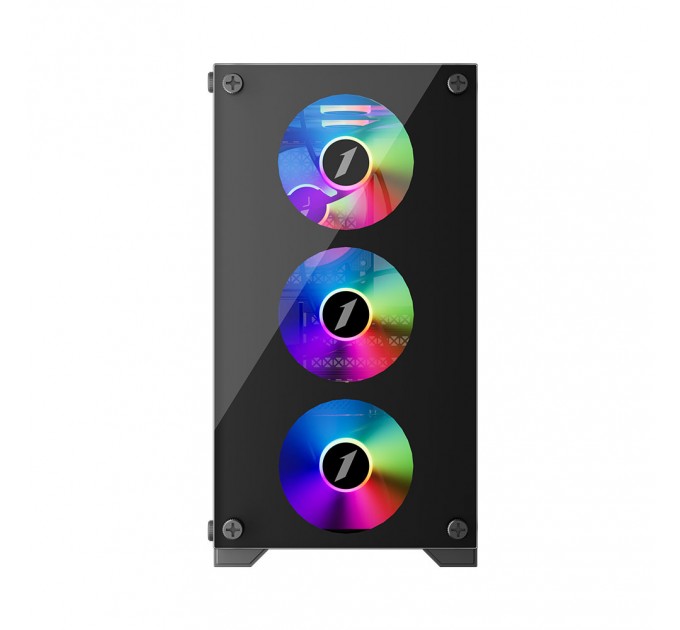 1stPlayer Корпус 1stPlayer X2-M-BK-4F1 Black без БЖ