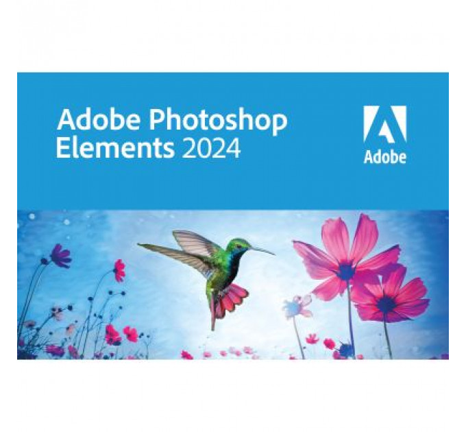 ПЗ для мультимедіа Adobe Photoshop Elements 2024 Multiple Platforms International English AOO License TLP (1 - 9,999) (65328954AD01A00)