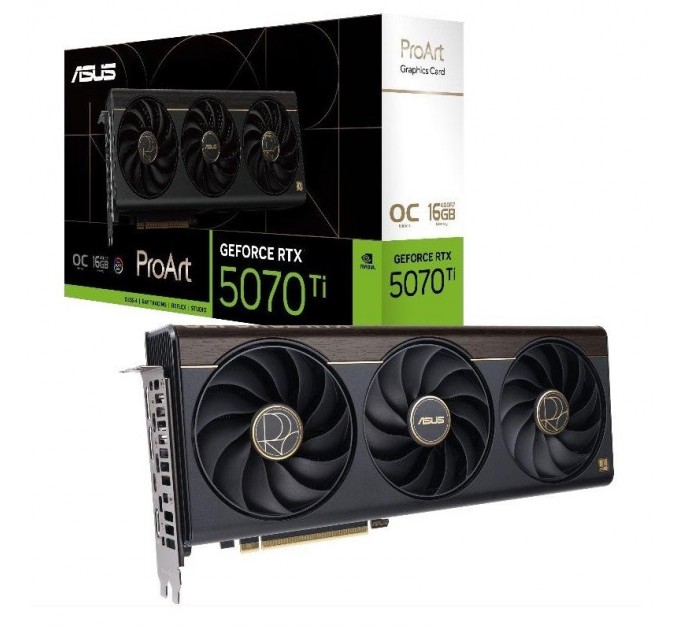 ASUS Відеокарта GF RTX 5070 Ti 16GB GDDR7 ProArt OC Asus (PROART-RTX5070TI-O16G)