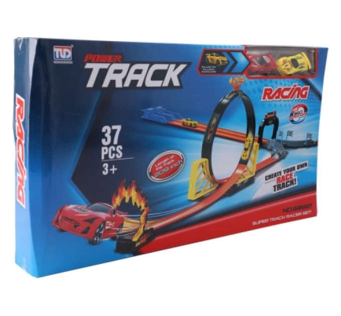 Track Racing Автотрек Track Racing з 2-ма машинками на 37 деталей (3858894675272)