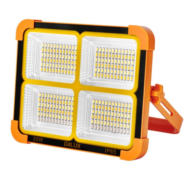 Delux Прожектор Delux REL-1041 ( 3.7V 8000mAh) 288 LED 20Вт IP65 (90023178)