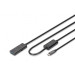 Digitus Дата кабель USB-С Male to USB-A Female 10.0m USB3.2 Gen1 Active 5G Digitus (DA-73111)