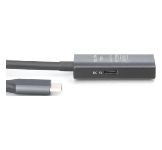 Digitus Дата кабель USB-С Male to USB-A Female 10.0m USB3.2 Gen1 Active 5G Digitus (DA-73111)