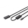 Digitus Дата кабель USB-С M/F 10.0m USB3.2 Gen1 Active 5G Digitus (DA-73109)
