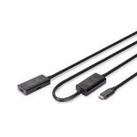 Дата кабель USB-С M/F 10.0m USB3.2 Gen1 Active 5G Digitus (DA-73109)