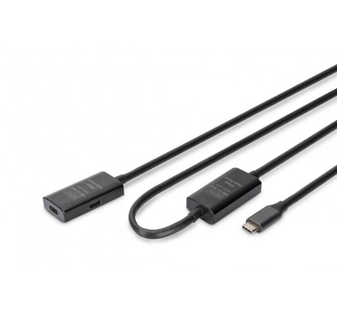 Digitus Дата кабель USB-С M/F 10.0m USB3.2 Gen1 Active 5G Digitus (DA-73109)