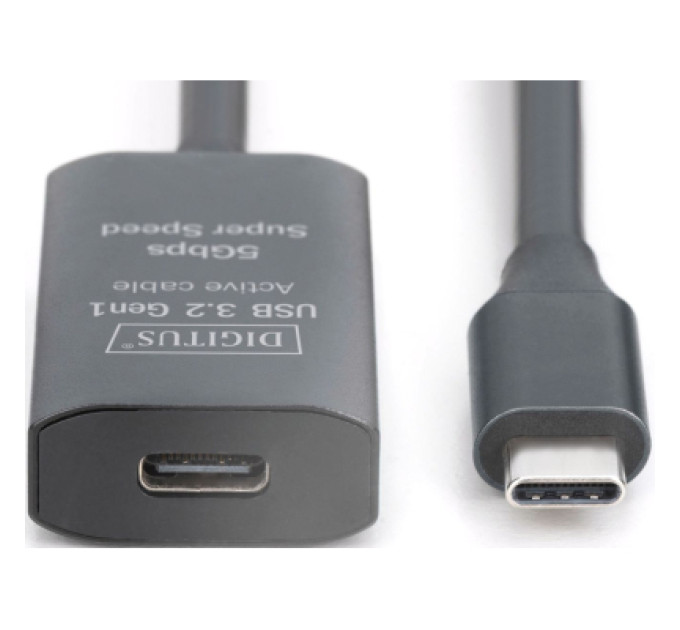 Digitus Дата кабель USB-С M/F 5.0m USB3.2 Gen1 Active 5G Digitus (DA-73108)