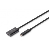 Дата кабель USB-С M/F 5.0m USB3.2 Gen2 Active 10G Digitus (DA-73112)