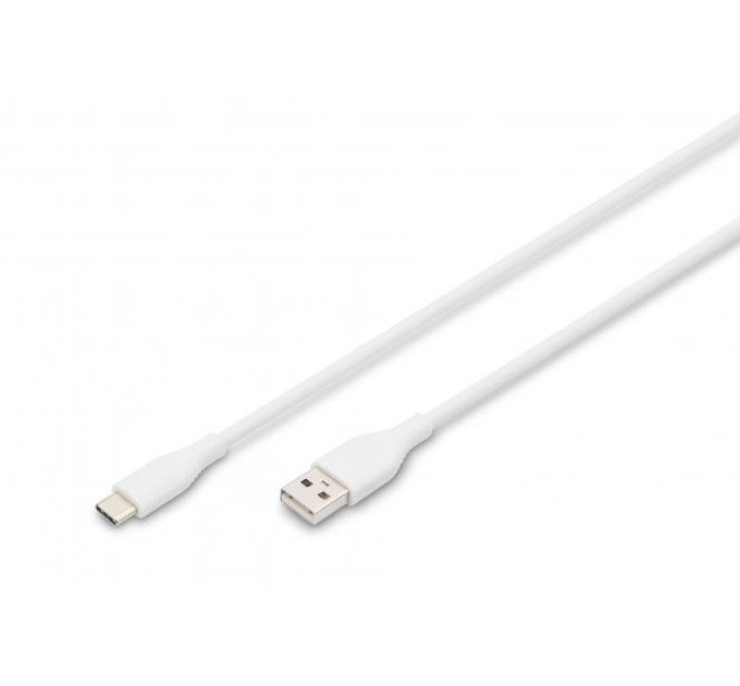 Digitus Дата кабель USB 2.0 AM to Type-C 2.0m 60W white Digitus (AK-300340-020-W)