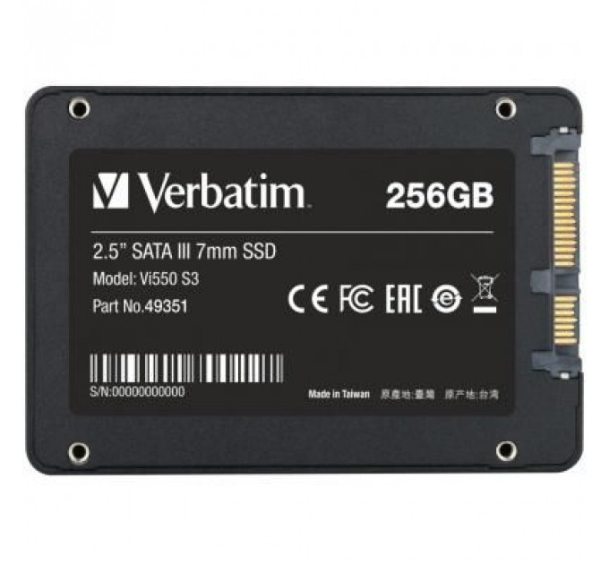 Накопичувач SSD 2.5" 256GB Verbatim (49351)
