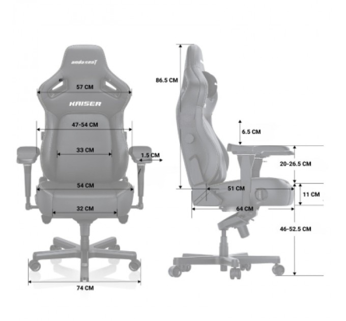 Anda Seat Крісло ігрове Anda Seat Kaiser 4 Size XL Violet (AD12YDDC-XLL-20-V-PV/C)