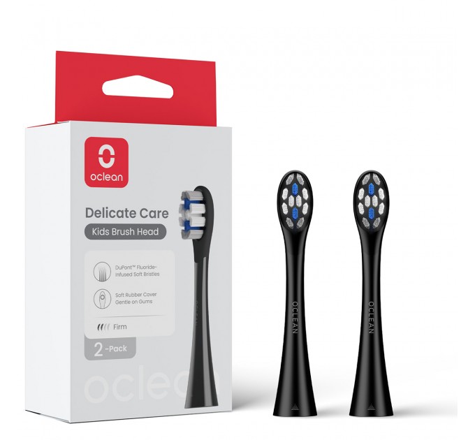 Oclean Насадка для зубної електрощітки Oclean X Kids P3K8 Black (2 шт) (6970810557398)