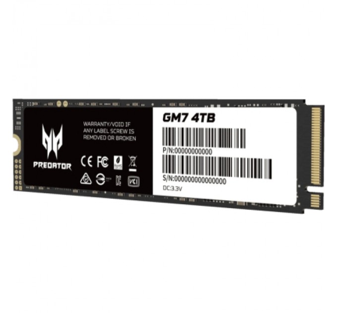 Acer Predator Накопичувач SSD M.2 2280 4TB GM7 Acer Predator (BL.9BWWR.120)