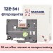 UKRMARK Стрічка для принтера етикеток UKRMARK B-Fc-TB61P-BK/OR, аналог TZeB61, флуорисцентна, 36мм х 8м, black on orange (900539)