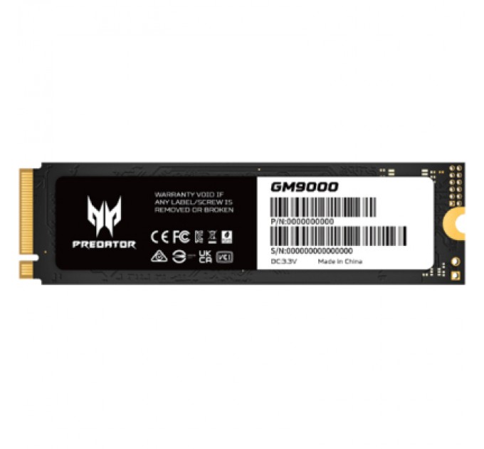 Acer Predator Накопичувач SSD M.2 2280 2TB GM9000 Acer Predator (BL.9BWWR.130)
