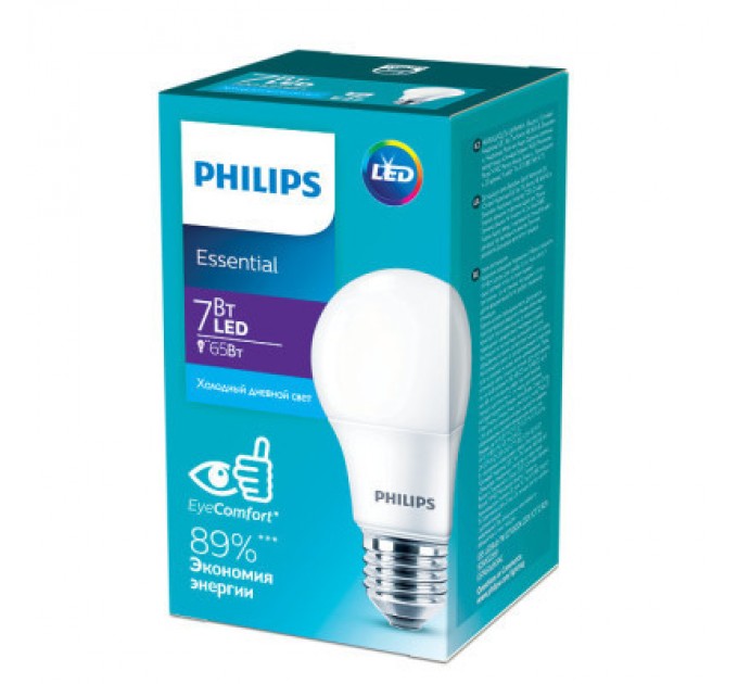 Philips Лампочка Philips ESS LEDBulb 7W 720lm E27 865 1CT/12 RCA (929002299187)