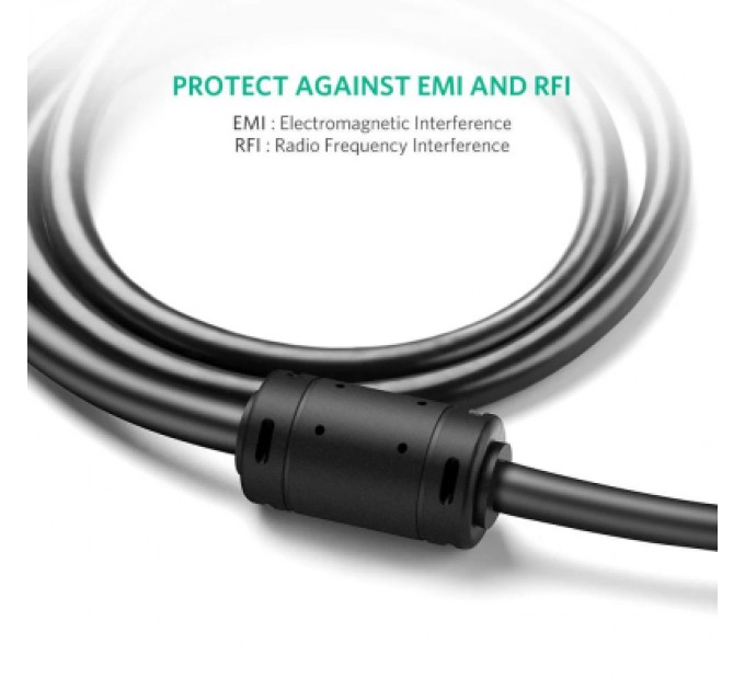 Ugreen Кабель мультимедійний VGA M to VGA M 1.0m VG101 black Ugreen (11673)