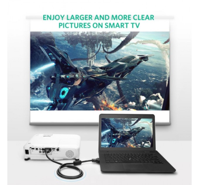 Ugreen Кабель мультимедійний VGA M to VGA M 3.0m VG101 black Ugreen (11631)