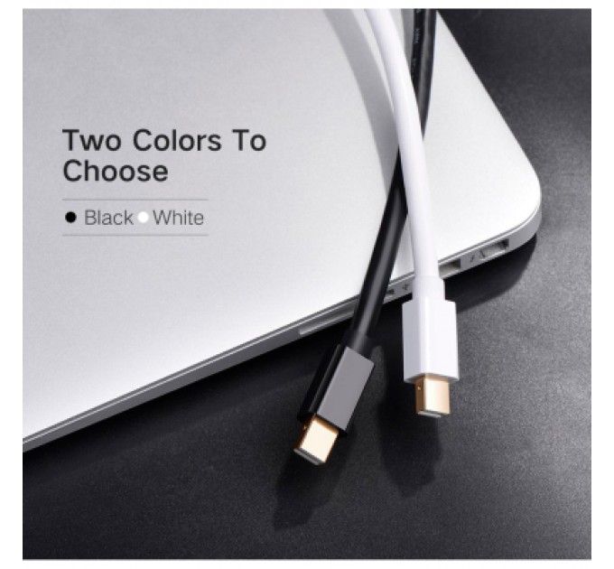 Ugreen Кабель мультимедійний miniDisplayPort M to HDMI M 1.5m MD101 4K black Ugreen (20848)