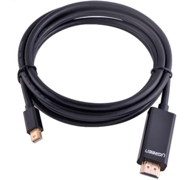 Ugreen Кабель мультимедійний miniDisplayPort M to HDMI M 1.5m MD101 4K black Ugreen (20848)