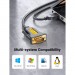 Ugreen Кабель для передачі даних USB to COM M 2.0m DB9 RS-232 CR104 black Ugreen (20222)