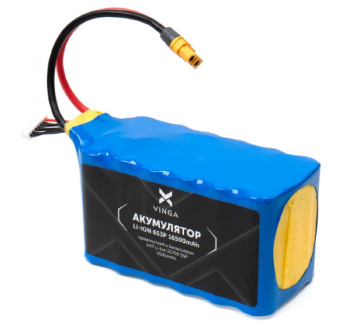 Vinga Акумулятор для дрона Vinga Li-ion 6S3P 16500mAh коробка 10 шт. (JHY Li-Ion 21700 5500mAh) (V6S3P-10PCS-16500MAH)