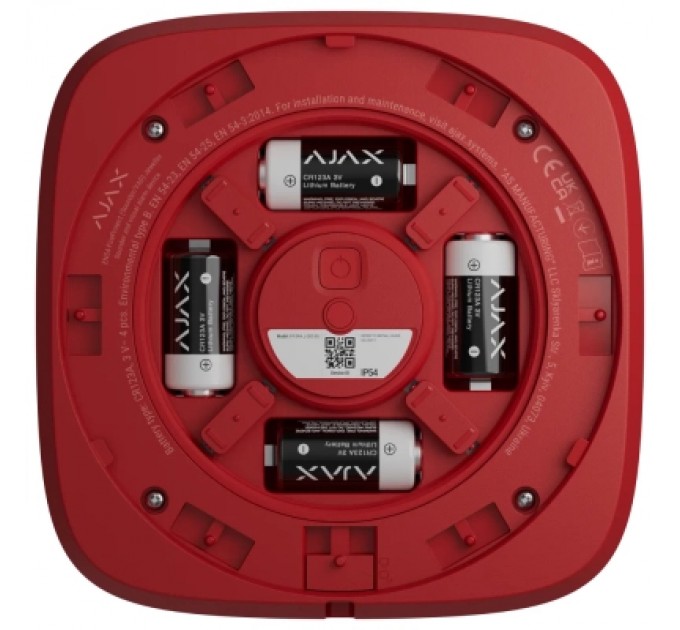Ajax Сирена Ajax EN54 FireProtect Sounder red