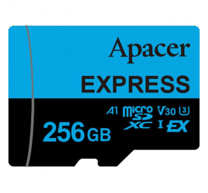 Apacer Карта пам'яті Apacer 256GB microSDXC class 10 UHS-I U3 V30 A1 Express (AP256GMCEXG3X17-RA)
