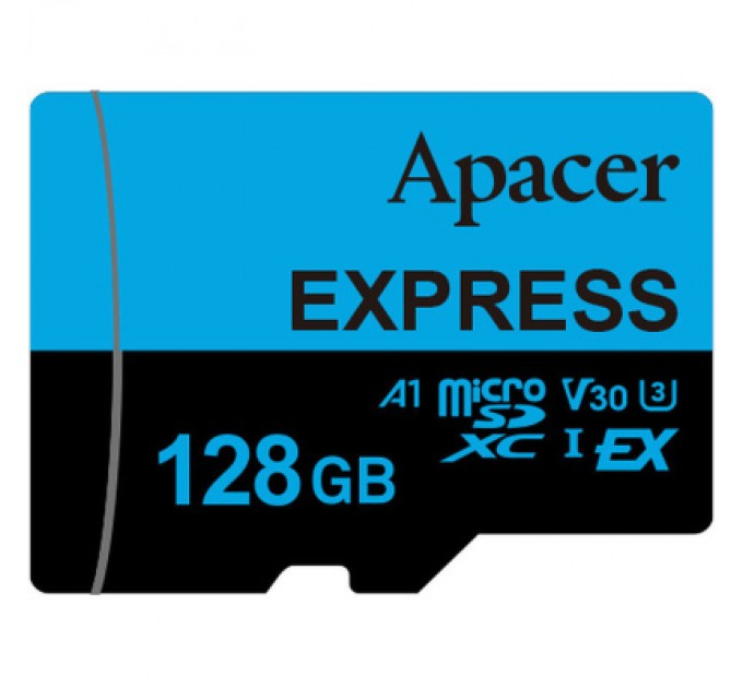 Apacer Карта пам'яті Apacer 128GB microSDXC class 10 UHS-I U3 V30 A1 Express (AP128GMCEXG3X17-RA)