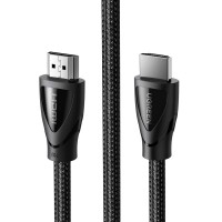 Кабель мультимедійний HDMI M to HDMI M 1.5m braided HD140 black Ugreen (80402)