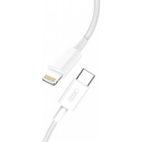 Дата кабель USB 2.0 AM to Lightning 1.0m PD18W NB113 white XO (6920680863846)