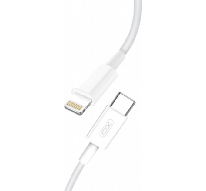 XO Дата кабель USB 2.0 AM to Lightning 1.0m PD18W NB113 white XO (6920680863846)