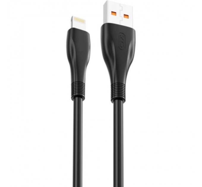 XO Дата кабель USB 2.0 AM to Lightning 1.0m 6A NB185 black XO (6920680879236)