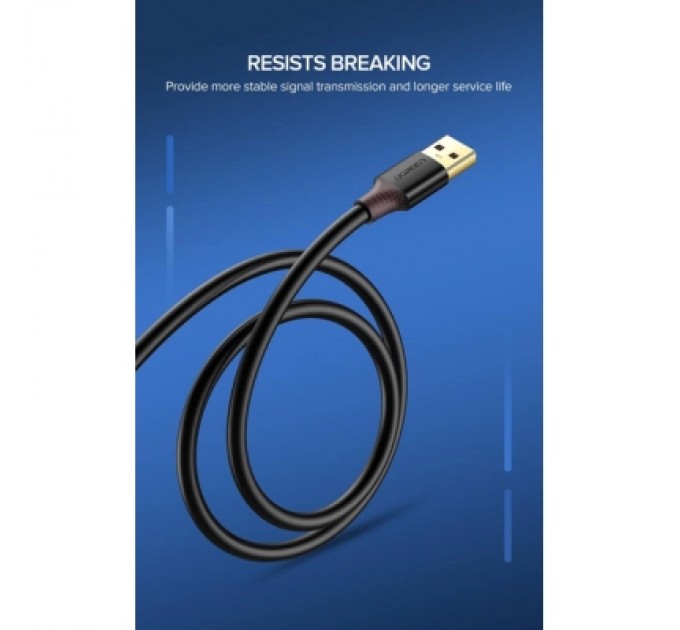 Ugreen Дата кабель USB 3.0 AM/AF 1.5m US129 black Ugreen (30126)