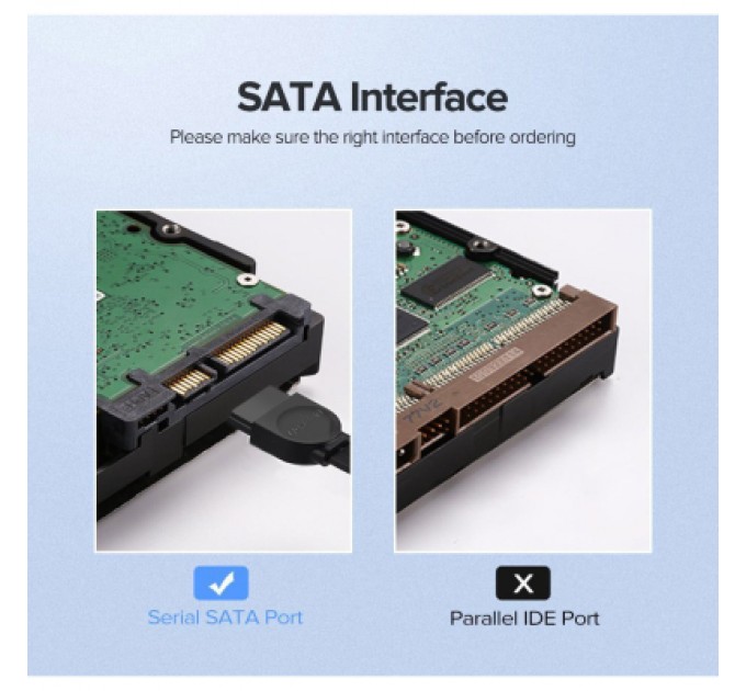 Ugreen Кабель для передачі даних SATA 3 Data Cable 0.5m 90° corner US217 Black Ugreen (30797)